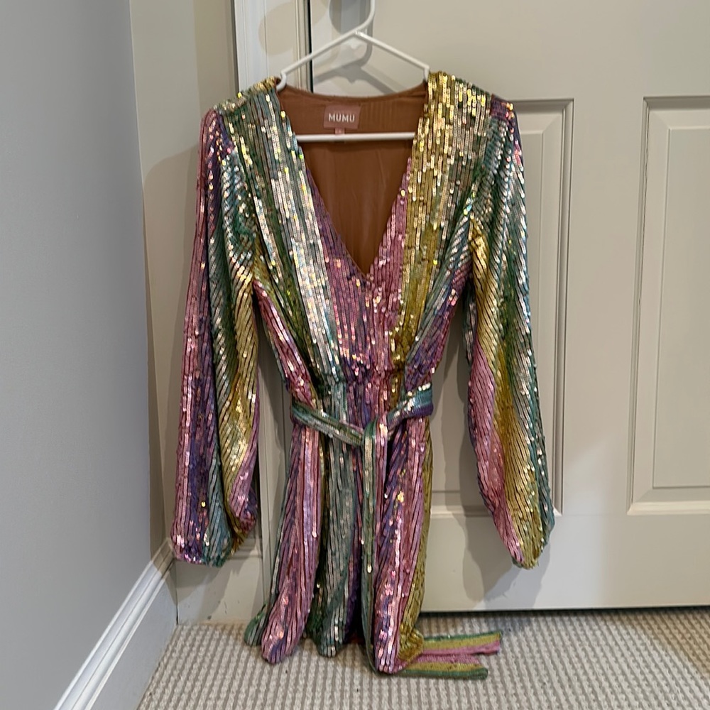Show Me Your MUMU “wear me out” S sequin dress.LN! Out of stock online